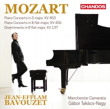 MOZART Piano Concertos KV 453 and  KV 456,  Divertimento KV 137 Manchester Camerata Gàbor Takàcs-Nagy conducting 