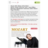 CLASSICFM chooses MOZART Concertos volume 8 as ALBUM Of The WEEK